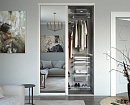 Встроенный шкаф и зеркальные двери Brilliant